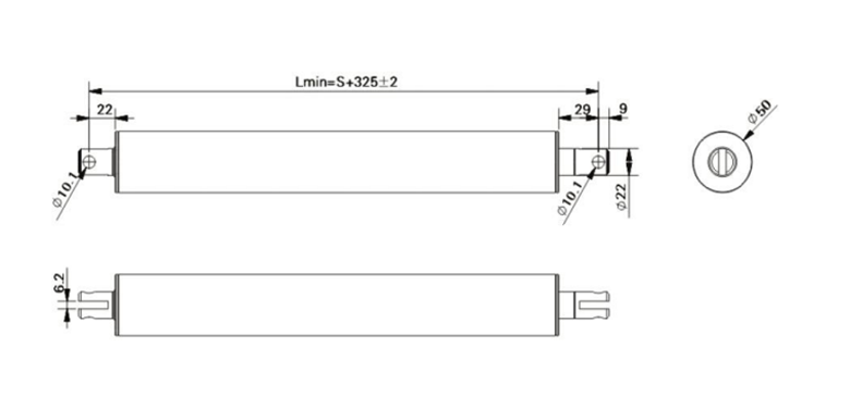 手术床电动推杆HW07标准结构图