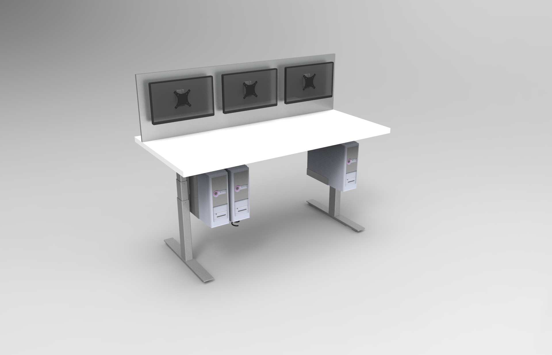 升降立柱办公桌 升降立柱办公桌