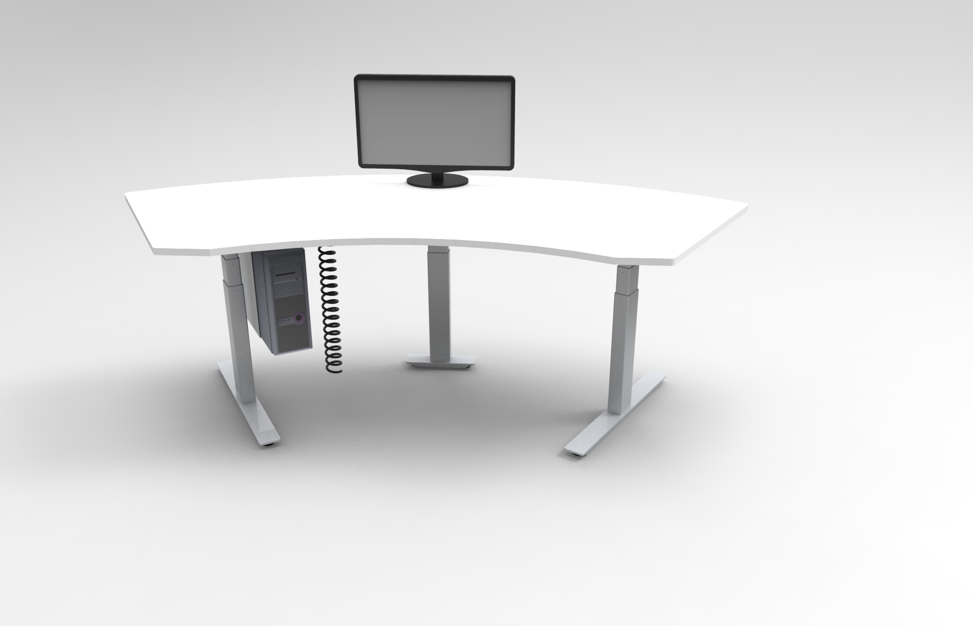 特姆优升降立柱办公桌 特姆优升降立柱办公桌